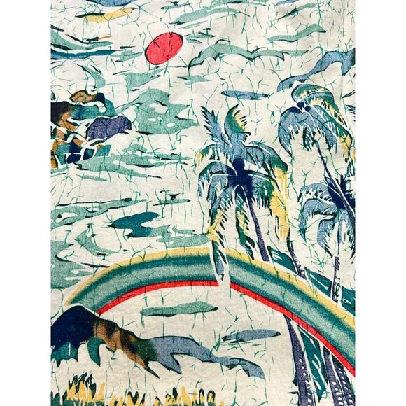 Mens 7 Diamonds Hawaiian Shirt Short Sleeve Button-Up Tropical Medium Large - Picture 3 of 5